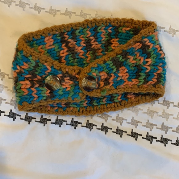 Hand woven head warmer - Picture 3 of 3
